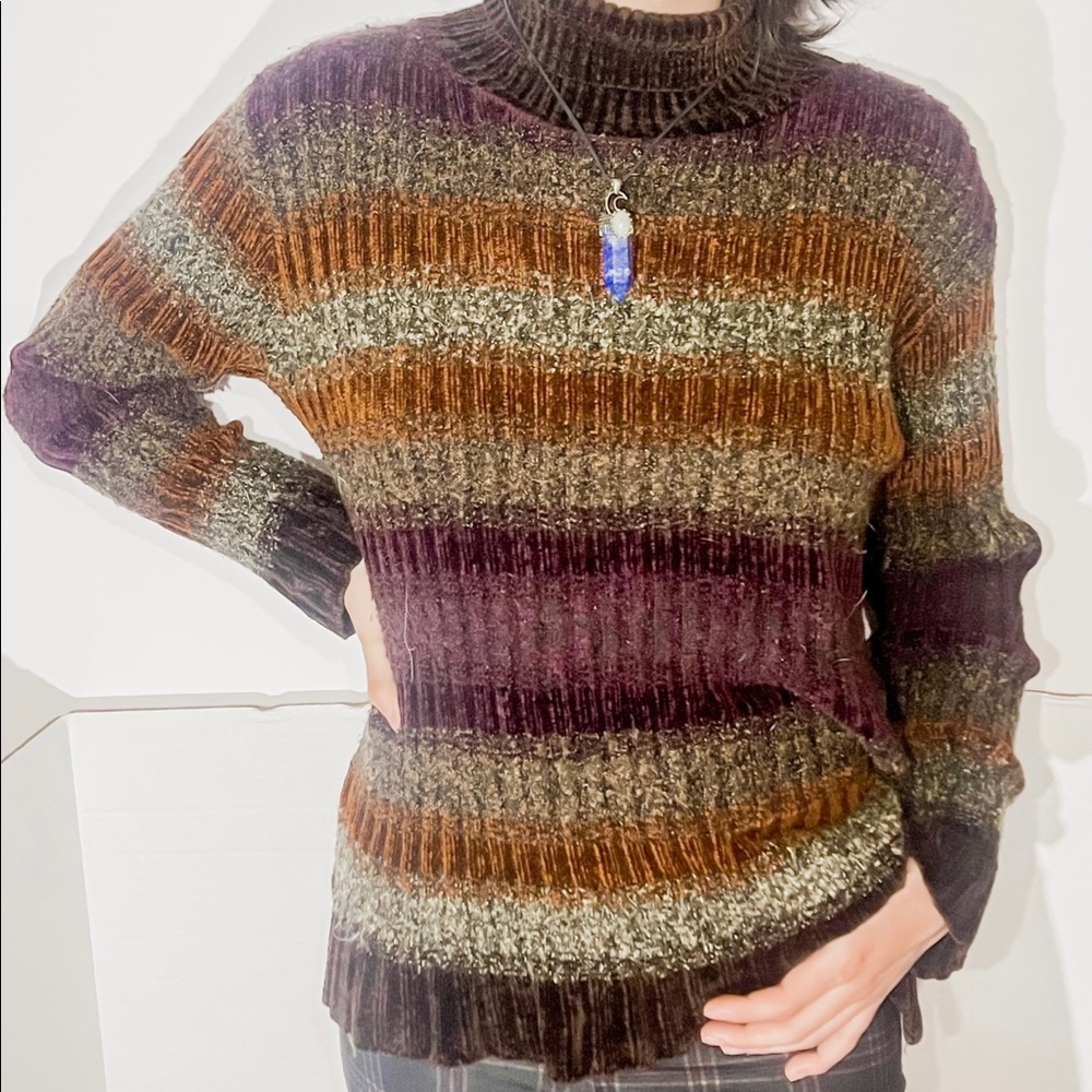 Thick knit turtleneck sweater